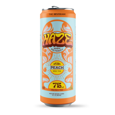 Haze Peach Iced Tea THC Beverage - 75MG